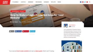 How to Make a Login Protected Area for Your Website - MakeUseOf