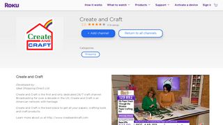 Create and Craft | Roku Channel Store | Roku