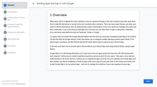 Building Apps that Sign In with Google - Google Codelabs