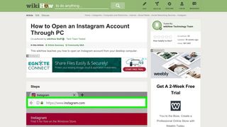 How to Open an Instagram Account Through PC: 4 Steps