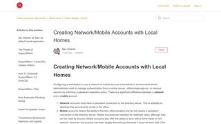 Creating Network/Mobile Accounts with Local Homes – Forget ...