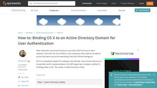 Binding OS X to an Active Directory Domain for User Authentication ...