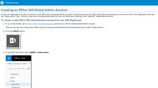 Creating an Office 365 Global Admin Account - Lucid8