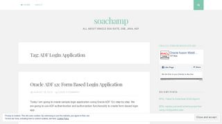 ADF Login Application – soachamp