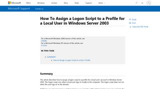 How To Assign a Logon Script to a Profile for a Local User in Windows ...