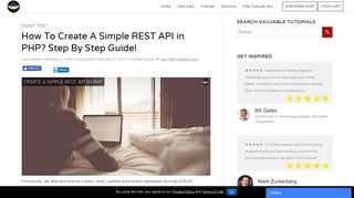 How To Create A Simple REST API in PHP - Step By Step Guide!