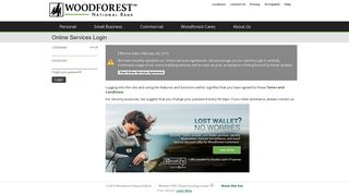 Woodforest: Login