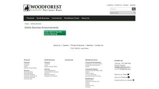 Online Services - Woodforest National Bank