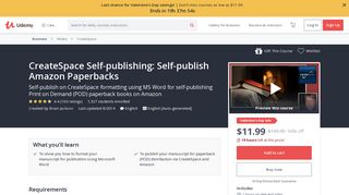 CreateSpace Self-publishing: Self-publish Amazon Paperbacks ...