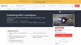 Publishing With CreateSpace | Udemy