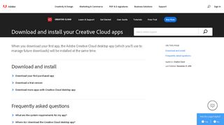 Learn how to download your Adobe Creative Cloud apps