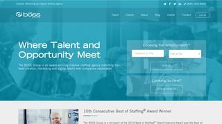 The BOSS Group: Creative, Marketing and Digital Staffing Agency
