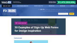 30 Examples of Sign-Up Web Forms for Design Inspiration