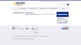 Bayview Credit Union - Credential Direct Account Login