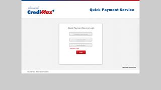 Credimax :: Quick Payment Services