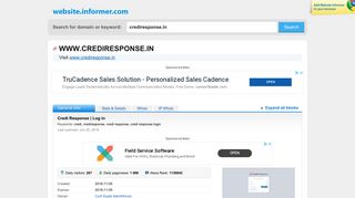crediresponse.in at WI. Credi Response | Log in - Website Informer
