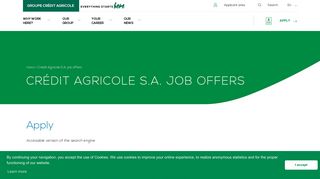 Crédit Agricole S.A. job offers - Recrutement Groupe Crédit Agricole