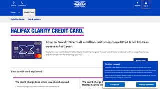 Halifax UK | Clarity Credit Card | Credit Cards
