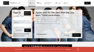 Torrid credit card - Manage your account - Comenity