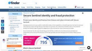 Stop identity theft and credit card fraud with Secure Sentinel - Finder