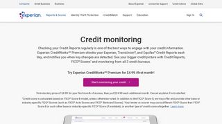 Credit Monitoring: Start Today With Experian CreditWorks