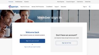 Member Login at Experian.com