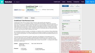 CreditCheck Total Reviews: 40 User Ratings - WalletHub