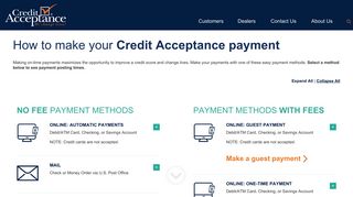 How to Make a Payment to Credit Acceptance - Credit Acceptance