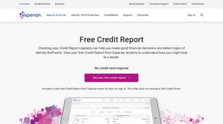 Free Credit Report - Experian