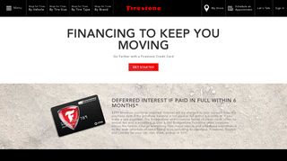 Firestone Financing & Credit Card | Firestone Tires