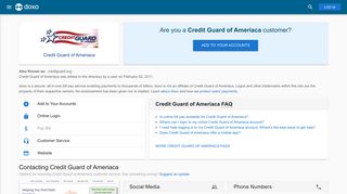 Credit Guard of Ameriaca: Login, Bill Pay, Customer Service and Care ...