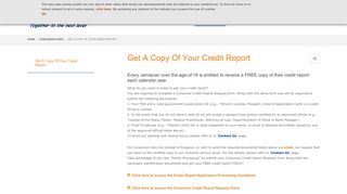 Get A Copy Of Your Credit Report