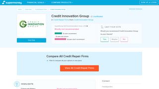 Credit Innovation Group Reviews - Credit Repair Firms - SuperMoney