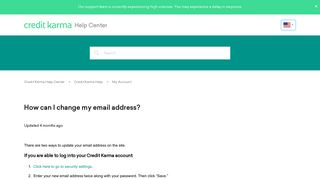 How can I change my email address? – Credit Karma Help Center
