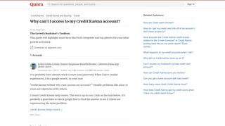 Why can't I access to my Credit Karma account? - Quora
