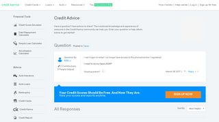 I can't login to cktax! I no longer have access to the ... - Credit Karma