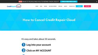 How to Cancel - Credit Repair Cloud