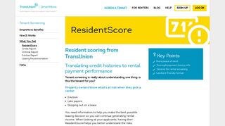 ResidentScore | Screening Services for landlords | TransUnion ...
