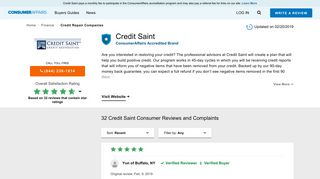 Top 29 Reviews and Complaints about Credit Saint