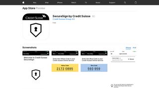SecureSign by Credit Suisse on the App Store - iTunes - Apple