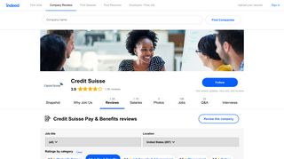Working at Credit Suisse: 153 Reviews about Pay & Benefits ...