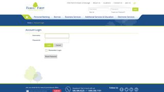 Account Login - Family First Federal Credit Union