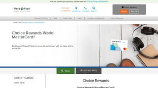 Choice Rewards - First Tech Federal Credit Union