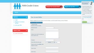 Register for Online Access - NHS Credit Union Limited