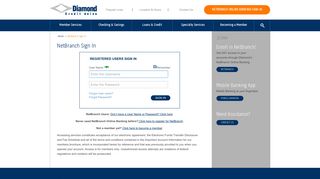NetBranch Online Banking - Diamond Credit Union