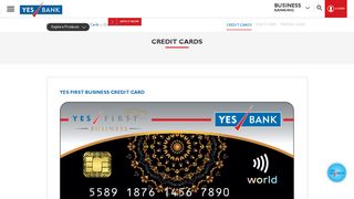 Credit Cards - Yes Bank