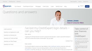 I've lost my CreditExpert login details – can you help? - Experian UK