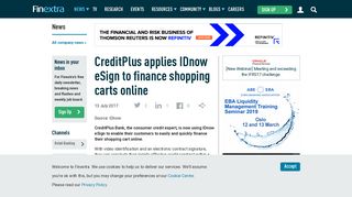 CreditPlus applies IDnow eSign to finance shopping carts online