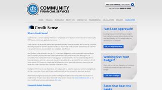 Using Credit Sense | CFS Finance