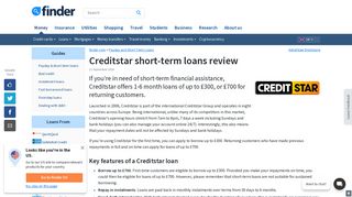 Creditstar short-term loans review | January 2019 | finder UK